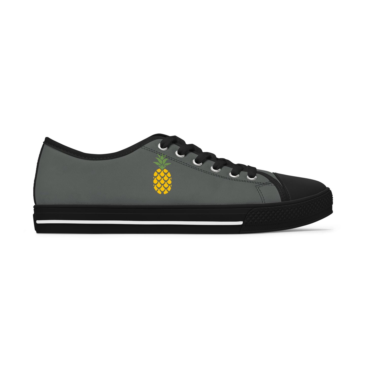Pineapple Print Low Top Sneakers