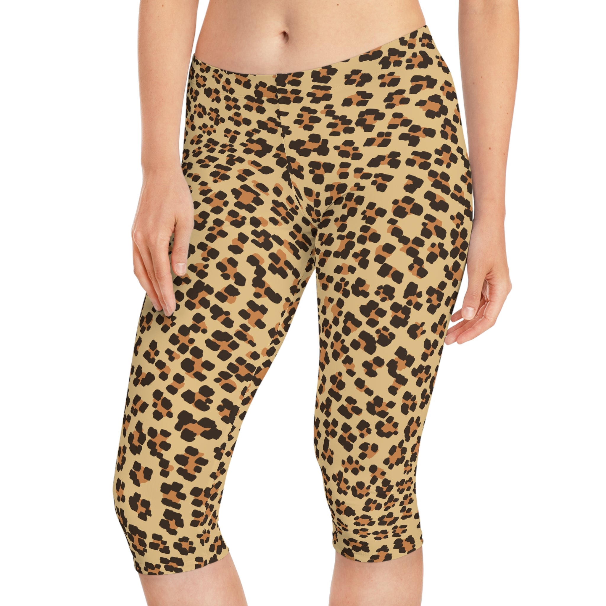 Copy of Tropical Vibe Capri Leggings | Stylish Women's Activewear for Fitness & Leisure