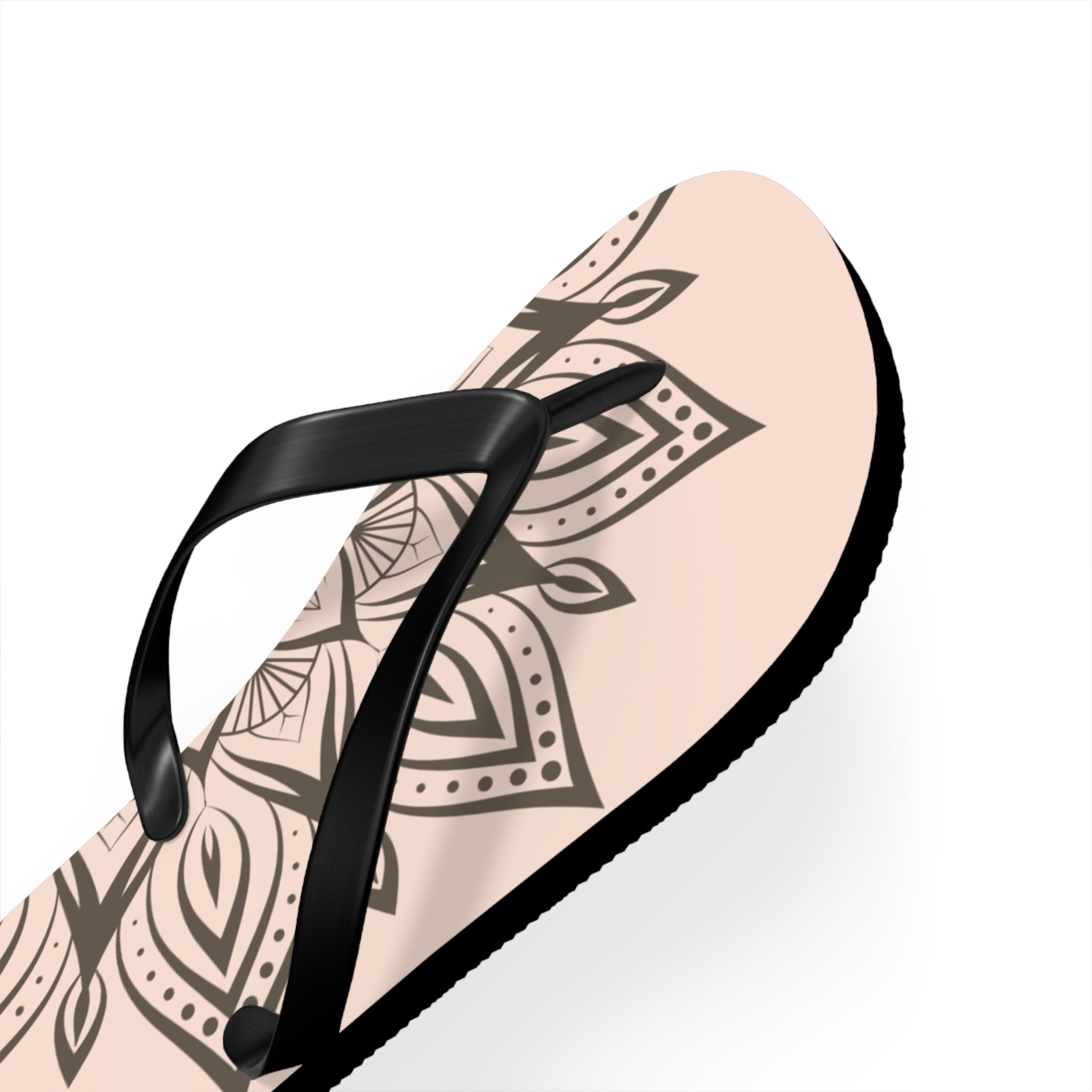 Boho Chic Flip Flops with Mandala Design - Perfect for Summer, Beach Days, and Vacation