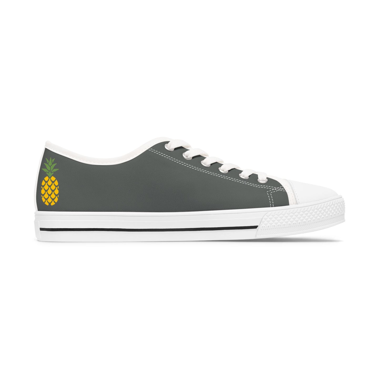 Pineapple Print Low Top Sneakers