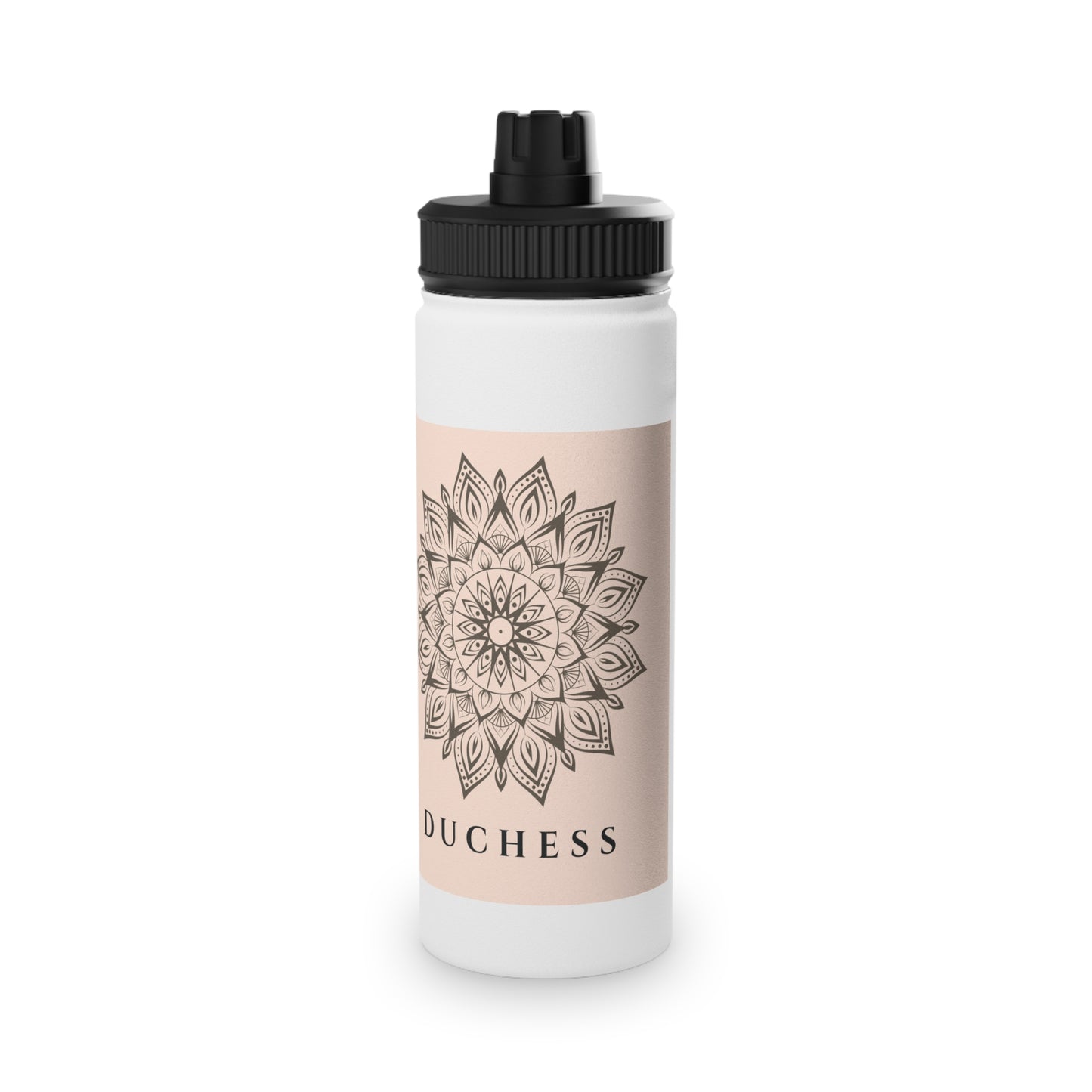 Duchess Mandala Stainless Steel Water Bottle with Sports Lid